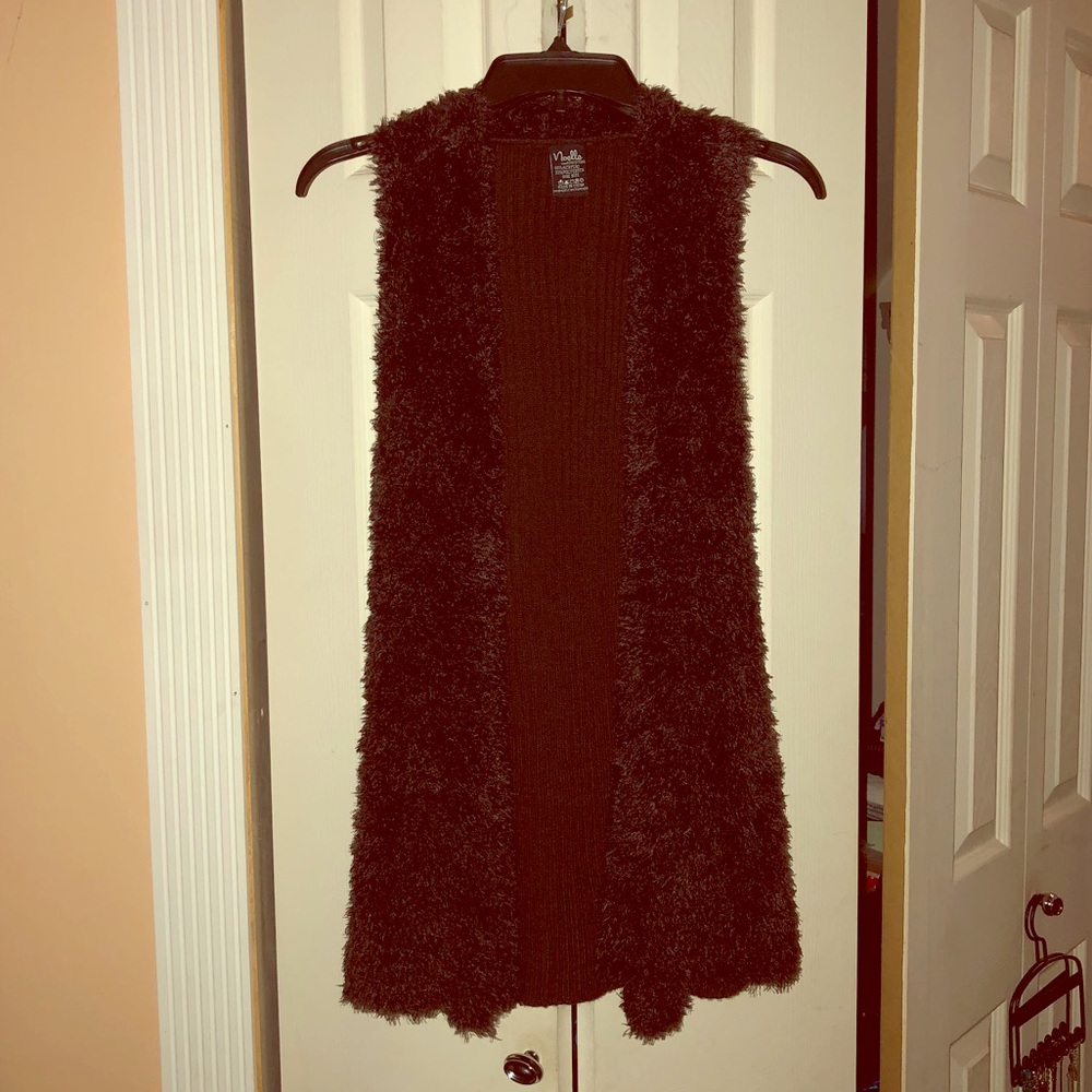 Faux fur vest